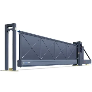 Automatic Electric Custom Aluminum Alloy Hidden Cantilever Double Sliding Industrial Entrance Gate