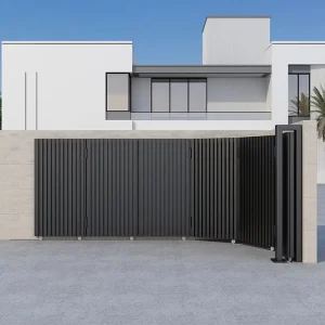 Automatic Electric Retractable Aluminum Alloy Gate for Villa or Patio