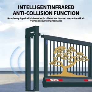 Automatic Electric Retractable Driveway Gate for Villa, Apartment, School, or Warehouse