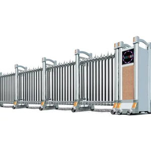 Automatic Electric Retractable Sliding Gate, Stainless Steel and Aluminum Alloy, for Villas, Parks, Offices and Schools