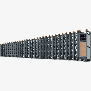 Automatic Electric Retractable Telescopic Aluminum Alloy Security Gate for Office, Factory, or School