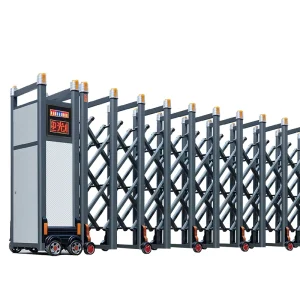 Automatic Electric Retractable Telescopic Aluminum Alloy Security Gate with Remote Control for School or Factory