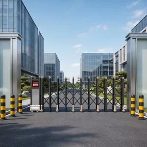 Automatic Electric Sectional Aluminum Telescopic Sliding Fencing Gate