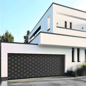 Automatic Electric Sectional Garage Door with Thermal Insulation, Aluminum Alloy, Customizable Size and Color
