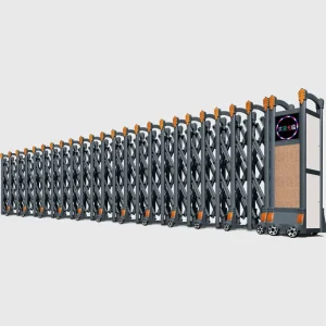 Automatic Electric Sliding Retractable Aluminum Alloy Security Gate for Industrial and Office Use