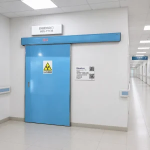 Automatic Electric Stainless Steel Sliding Lead Door for CT Rooms, 2mmPb X-Ray Radiation Protection