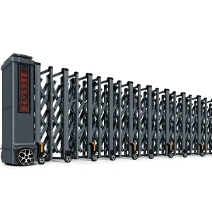 Automatic Electric Swing Gate, Aluminum Alloy, Remote Control, for Industrial, Hotel and School Entrances