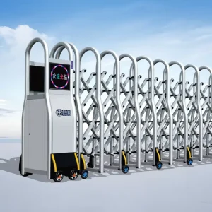 Automatic Electric Telescopic Aluminum Security Gate for Hotels, Parks, Hospitals, and Schools