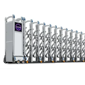 Automatic Electric Telescopic Folding Security Gate for Enterprise Entrance