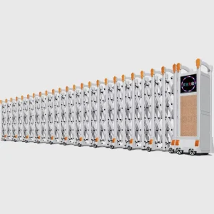 Automatic Electric Telescopic Sliding Retractable Gate Aluminum Alloy for Hotel Park Office Building
