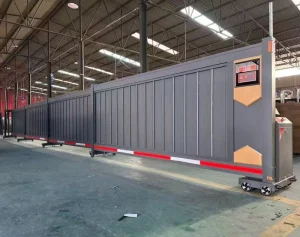 Automatic Electric Trackless Retractable Sectioned Sliding Gate for Apartment and Outdoor Use
