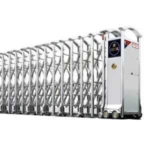Automatic Foldable Telescopic Gate Windproof Modern Security Gate for Villa Courtyard Easy Installation