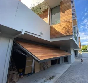 Automatic Folding Bi-Fold Hydraulic Tilt-Up Canopy Garage Door, Double Stackable