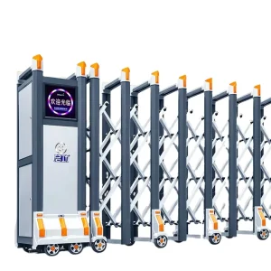 Automatic Folding Retractable Stainless Steel 304/201 Gate, 1600mm, for Hotels