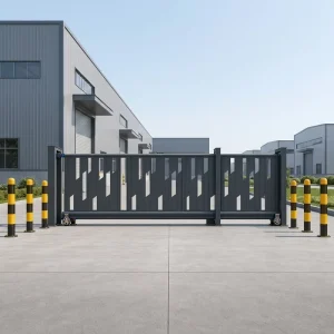 Automatic Heavy Duty Electric Linear Sliding Gate with High Wind Resistance for Factory Yard