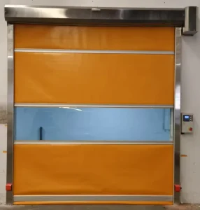 Automatic High-Speed PVC Folding Roller Shutter Door for Industrial Warehouses