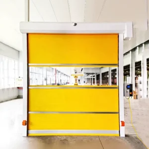 Automatic High-Speed PVC Roll-Up Shutter Door with Windproof Design for Outdoor Use