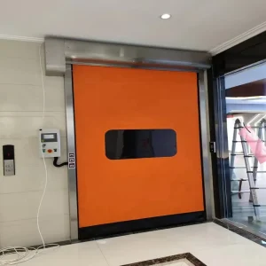 Automatic High-Speed Waterproof PVC Roll-Up Roller Shutter Door for Warehouse or Supermarket