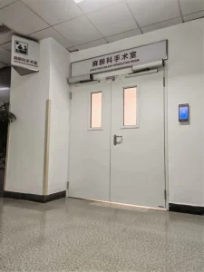 Automatic Hospital Double Swing Door with High Airtightness for Operating Rooms, Non-Standard