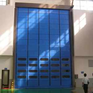 Automatic Industrial PVC High-Speed Stacking Roller Shutter Door for Warehouses