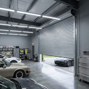 Automatic Industrial Steel Windproof Hurricane-Resistant Heavy-Duty Rolling Garage Door