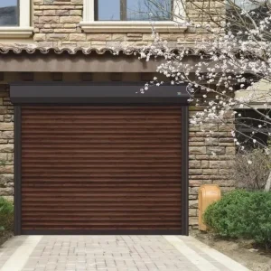 Automatic Insulated Steel Garage Rolling Shutter Door Vertical Coiling Roll-Up Door for Residential Carport Customizable
