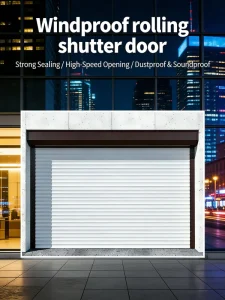 Automatic Insulated Steel Rolling Warehouse Shutter Door with Anti-Theft and Fire Protection, Motor-Operated