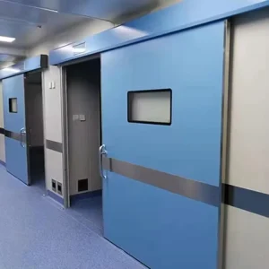 Automatic Interior Medical Lead Protection Airtight Steel Door with Pressure Coating for Hospital Operating Room