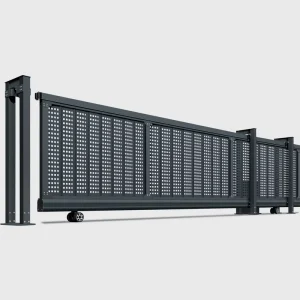 Automatic Linear Motion Aluminum Alloy Sliding Security Gate for Schools, Offices, and Factories