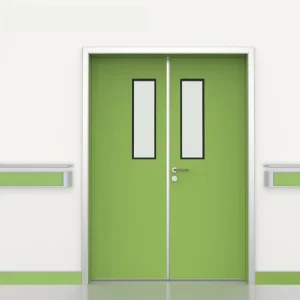 Automatic Medical Airtight Cleanroom Sliding Door with Observation Window Sound Insulation Antibacterial Protection