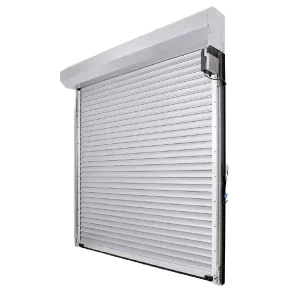 Automatic Motorized Aluminum Outdoor Blackout Roller Shutter Blinds with Thermal Insulation for Supermarkets