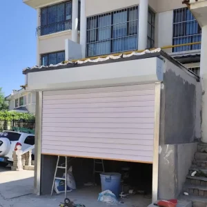 Automatic Motorized Lifting Garage Door with Remote Control and Double Track