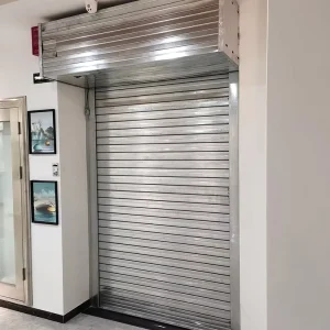 Automatic Motorized Steel Alloy Roller Shutter Garage Door