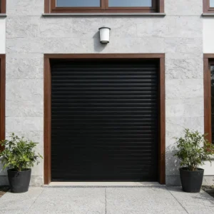 Automatic Noiseless Aluminum Alloy Windproof Roller Shutter Door for Exterior Garages
