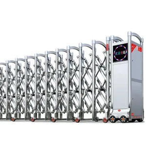 Automatic Outdoor Stainless Steel Trackless Electric Retractable Folding Sliding Gate for Driveway Entry
