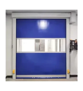 Automatic PVC Curtain High-Speed Clean Room Rolling Shutter Door with Stainless Steel Gate
