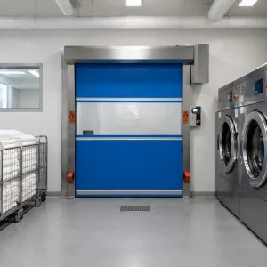 Automatic PVC High-Speed Roll-Up Shutter Door for Industrial Warehouses and Workshops