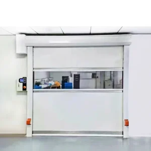 Automatic PVC High-Speed Windproof Rolling Shutter Door for Outdoor Industrial Warehouses