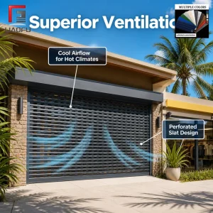 Automatic Perforated Aluminum Grille Roll-Up Door Shop Front Security Shutter