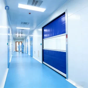 Automatic Rapid Cleanroom Factory Clean Industry Electric PVC Rolling Door Intelligent High Speed Roller Shutter Door