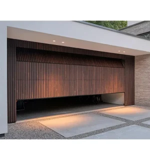Automatic Remote-Control Aluminum Alloy Vertical Grille Batten Sectional Garage Door