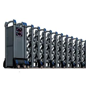 Automatic Remote-Controlled Aluminum Alloy Retractable Telescopic Electric Gate for School Enterprise Parking Entrance