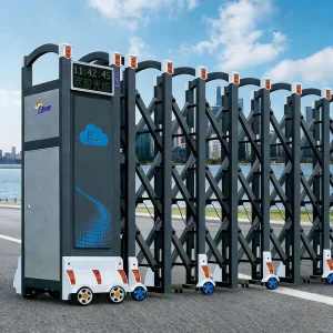 Automatic Retractable Aluminum Alloy Driveway Gate for Industrial, Courtyard, Mall, Gym, and Hotel Use