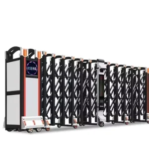 Automatic Retractable Aluminum Alloy Driveway Gate with Remote Control Powder Coating Outdoor Security