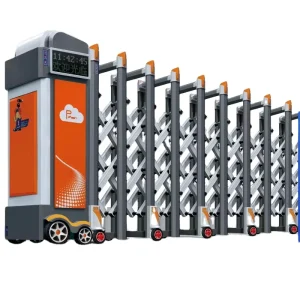 Automatic Retractable Aluminum Alloy Extra-Wide Extendable Driveway Gate for Hotels and Factories