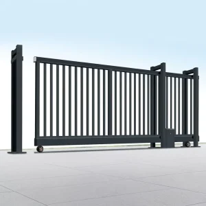 Automatic Retractable Aluminum Folding Sliding Gate with Electric Motor, Security Driveway Gate for Schools, OEM