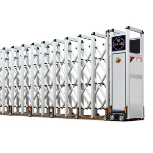 Automatic Retractable Security Gate Aluminum Alloy for School and Factory