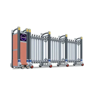 Automatic Retractable Sliding Folding Barrier Gate for Outdoor Security Entrances