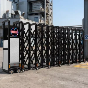 Automatic Retractable Sliding Security Gate with Remote Control for Warehouses and Libraries