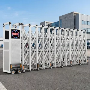 Automatic Retractable Sliding Security Gate with Remote Control for Warehouses and Libraries